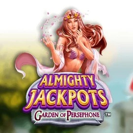 Almighty Jackpots: Garden of Persephone by Novomatic, showcased at grambets.nl – game logo
