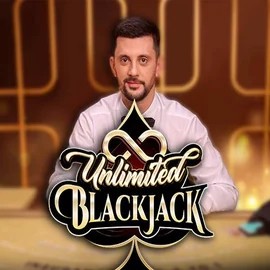 Unlimited Blackjack slot visual from Ezugi available on grambets.nl